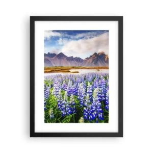 Poster în ramă neagră - Putere și severitate alături de blândețe - 30x40 cm