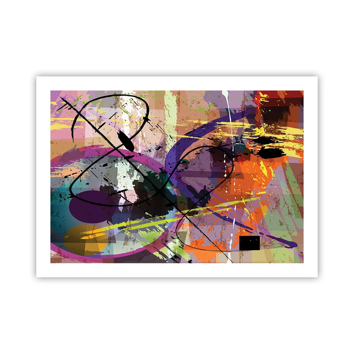 Poster - Poate fi drept sau de jur împrejur - 70x50 cm