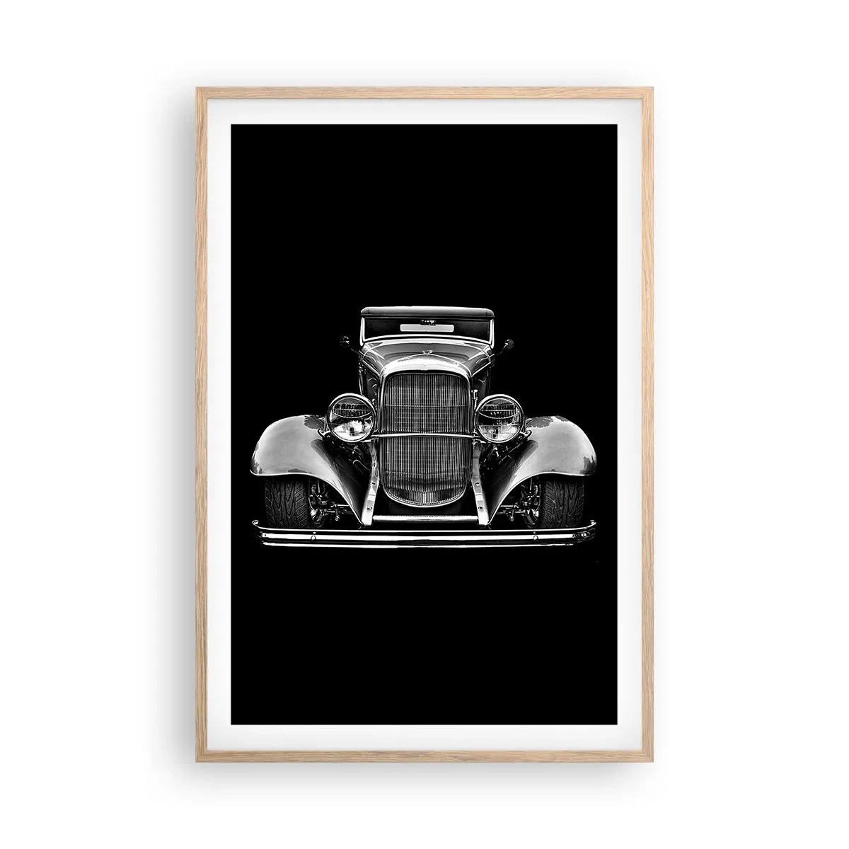 Poster în ramă de stejar deschis - Un adevărat gentleman - 61x91 cm