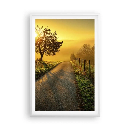 Poster în ramă albă - O după-amiază de miel - 61x91 cm