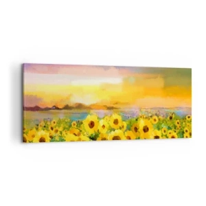 Tablou pe pânză - Soarele însuși a coborât pe pământ - 100x40 cm