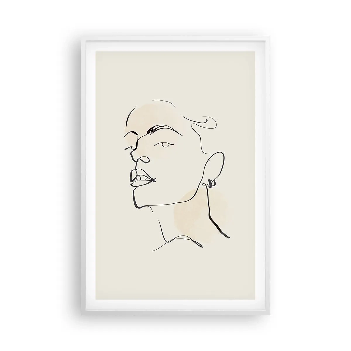 Poster în ramă albă - O privire mândră - 61x91 cm