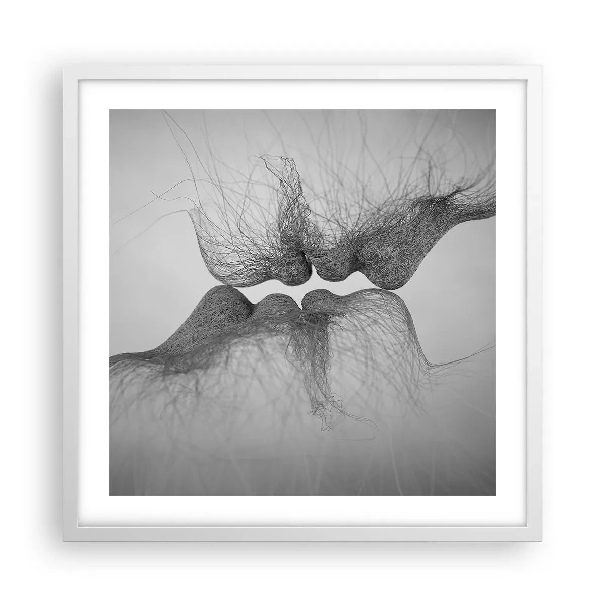 Poster în ramă albă - Sărutul vântului - 50x50 cm