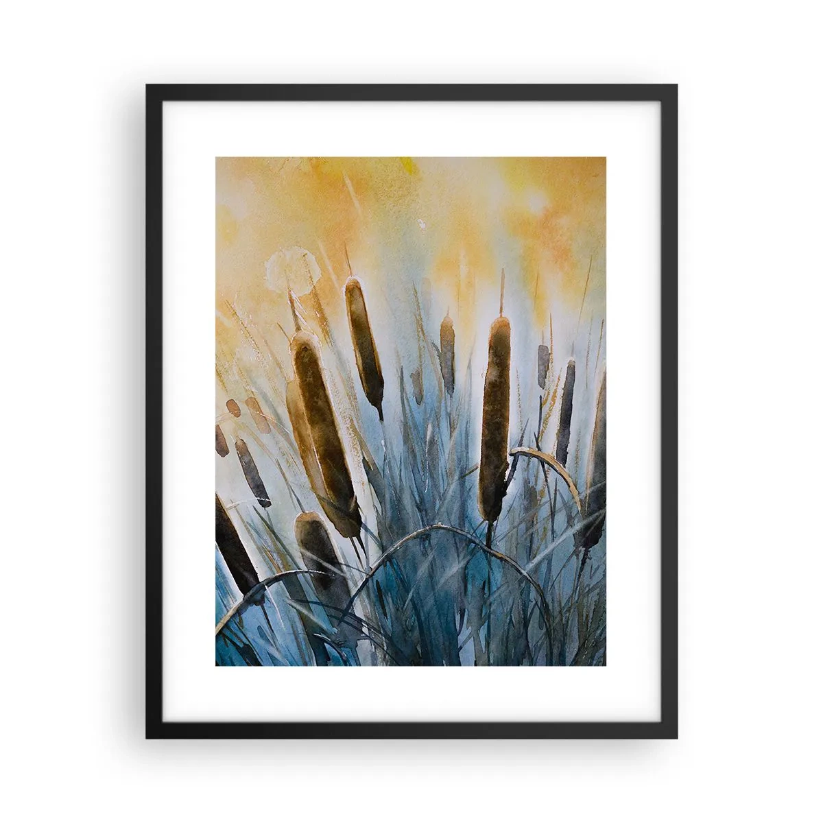 Poster în ramă neagră - Răcoarea apei, căldura soarelui - 40x50 cm