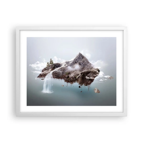 Poster în ramă albă - Prin ochii unui suprarealist - 50x40 cm