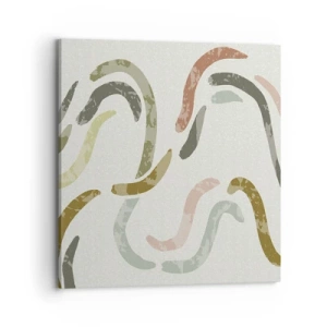 Tablou pe pânză - Dansul vesel al abstracției - 70x70 cm