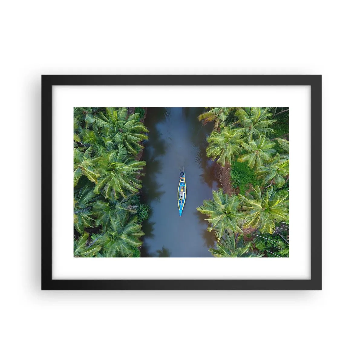 Poster în ramă neagră - Pe traseul tropical - 40x30 cm