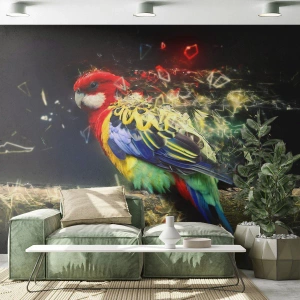 Tapet Standard Eco - Mesagerul strălucirii - Abstracția, Papagal, Pasăre - 200x140 cm