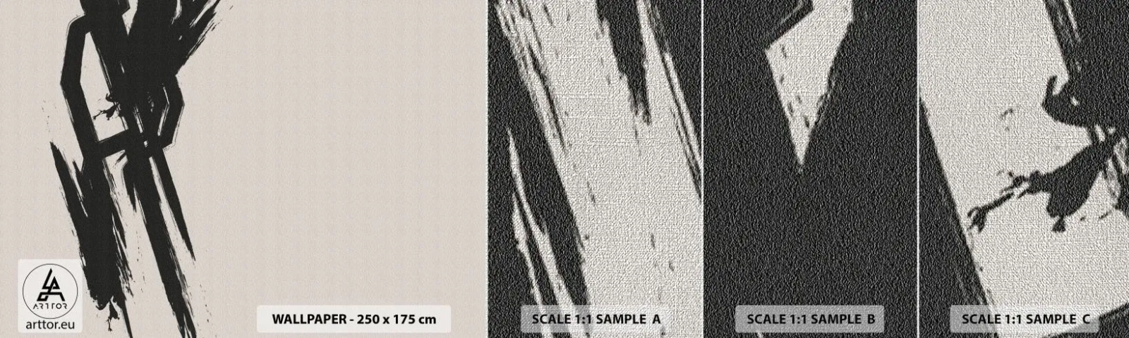 Mostră tapet Premium Canvas - Un impuls de neoprit - Minimalism, Gol, Bucată - 100x30 cm