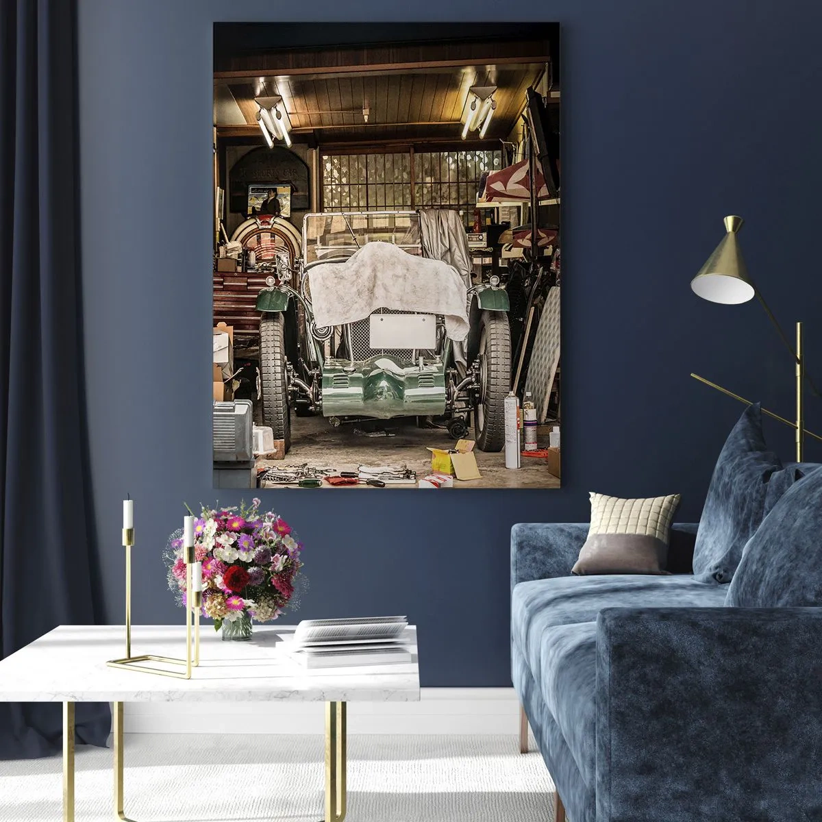 Tablou pe sticlă - Înapoi în trecut - 70x100 cm