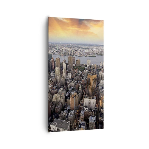 Tablou pe pânză - Inima care bate în timpul nostru - 65x120 cm