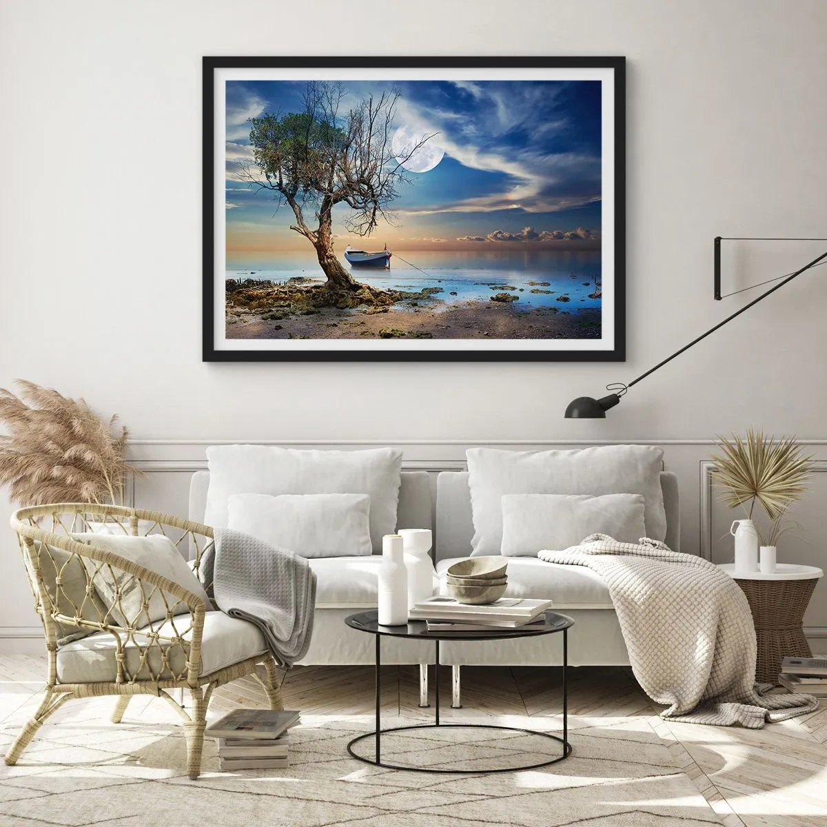 Poster în ramă neagră - Este acesta sfârșitul sau începutul? - 50x40 cm