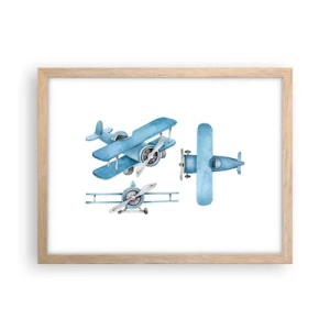 Poster în ramă de stejar deschis - Un învingător înnăscut - 40x30 cm
