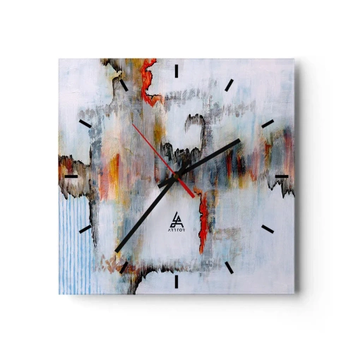 Ceas de perete - Ceas pe sticlă - Cu bățul pe apă - 30x30 cm