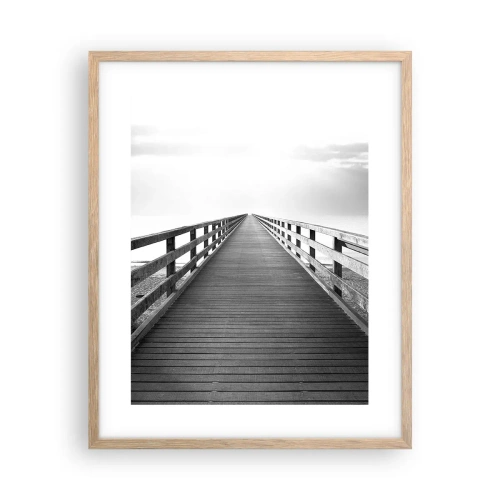 Poster în ramă de stejar deschis - Departe, departe... - 40x50 cm