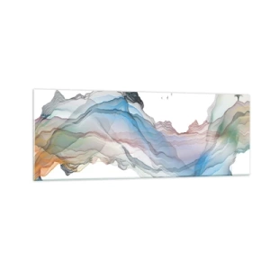 Tablou pe sticlă - Spre munții de cristal - 140x50 cm