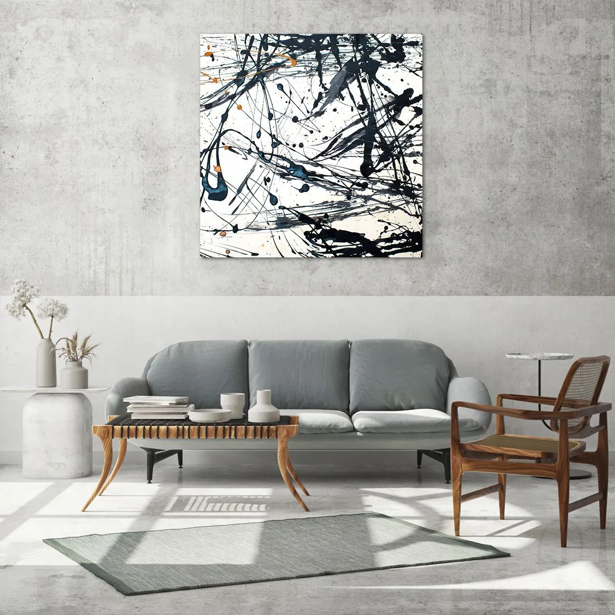 Tablou pe sticlă - Cu sau fără sens? - 50x50 cm