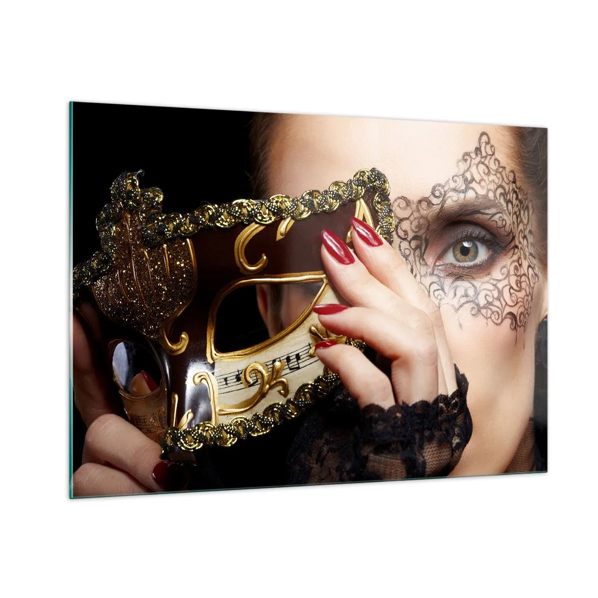 Tablou pe sticlă - Lumea mea este barocă - 100x70 cm