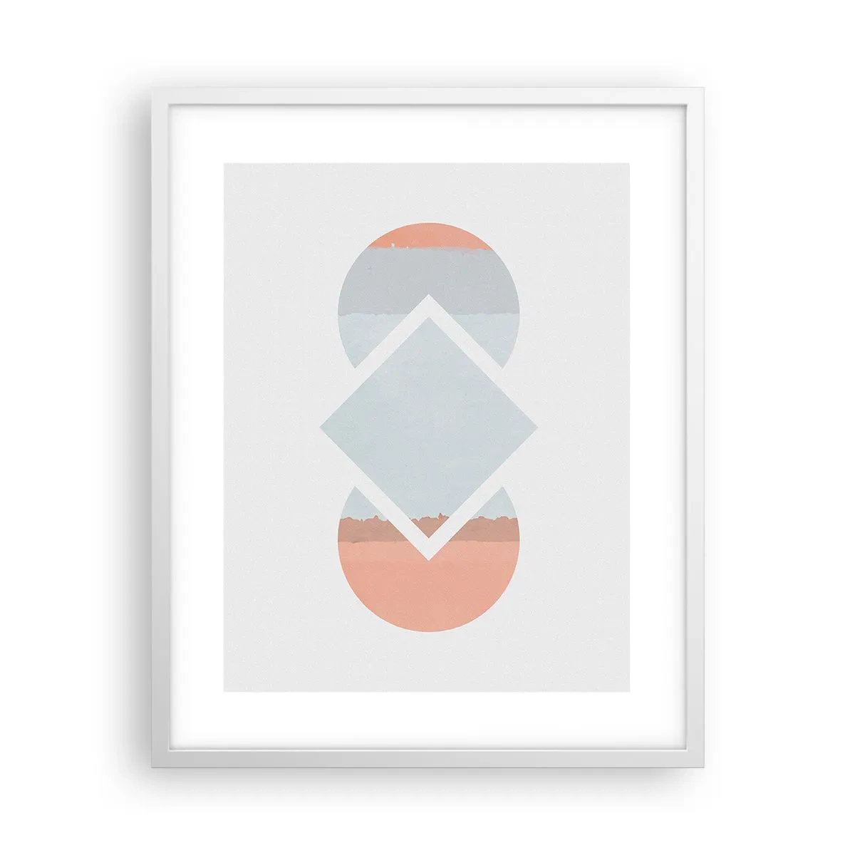 Poster în ramă albă - Situația este clară - 40x50 cm