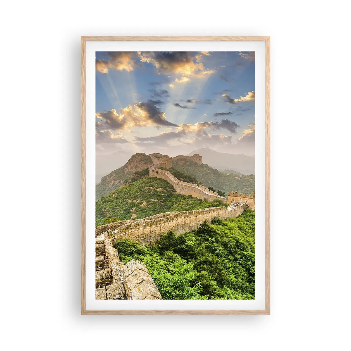 Poster în ramă de stejar deschis - Măreția netrecătoare - 61x91 cm