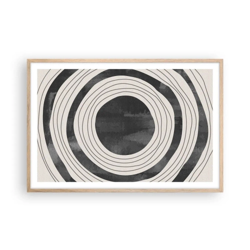 Poster în ramă de stejar deschis - Direct la subiect - 91x61 cm