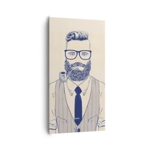 Tablou pe pânză - Vesel, masculin și la modă - 65x120 cm