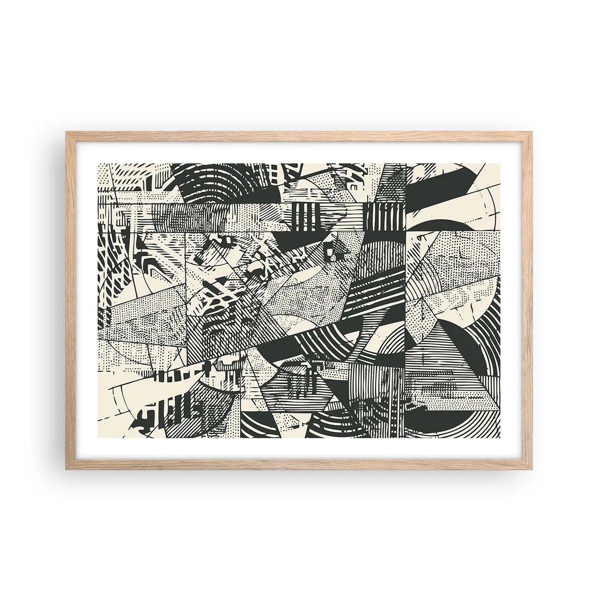 Poster în ramă de stejar deschis - Dinamica de astăzi - 70x50 cm