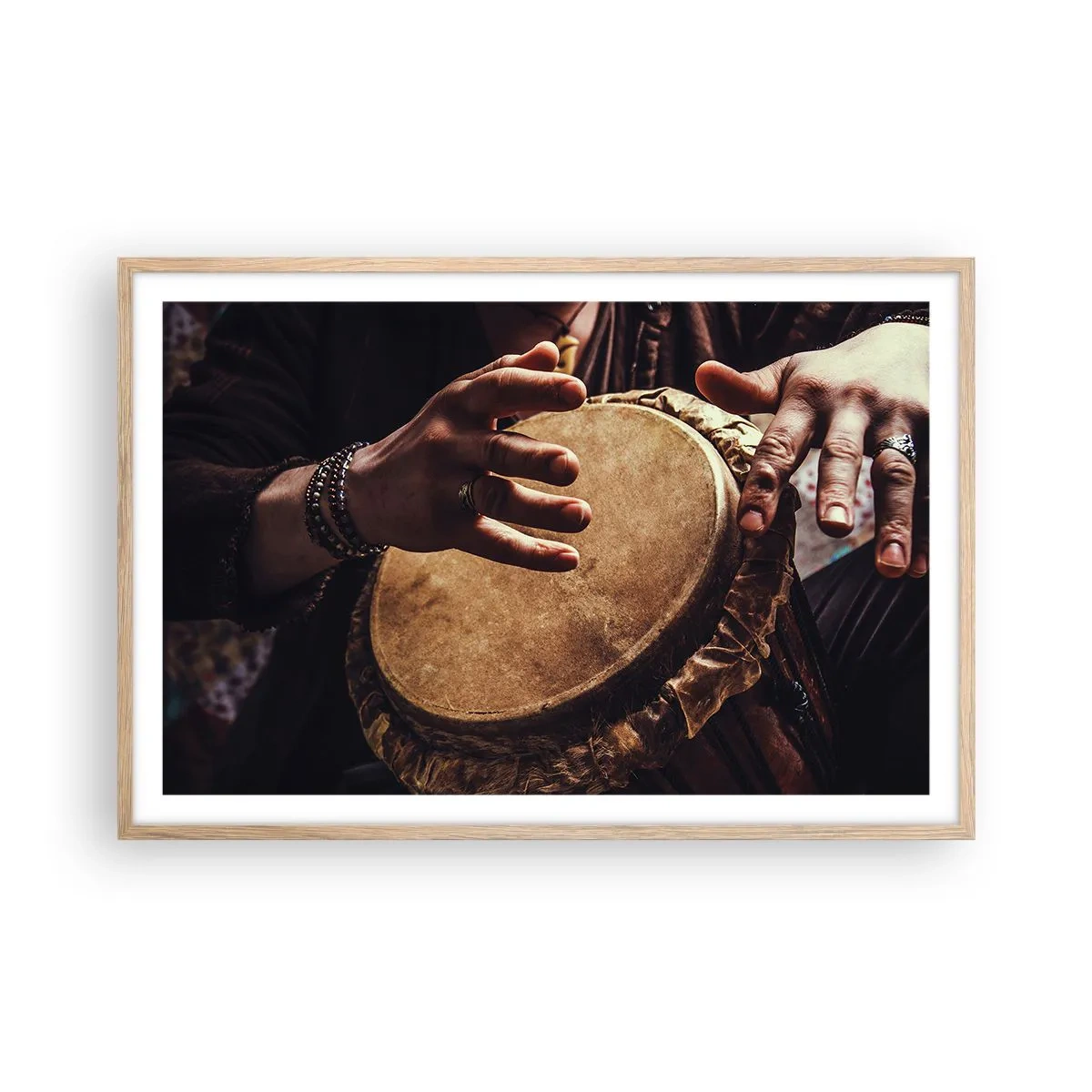 Poster în ramă de stejar deschis - În ritmul inimii - 91x61 cm