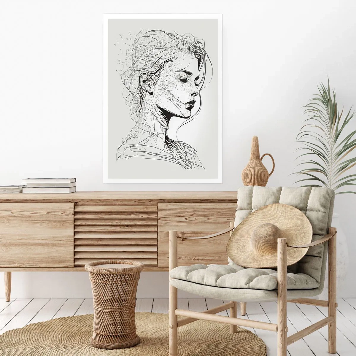 Poster - Desenată cu linii - 40x50 cm