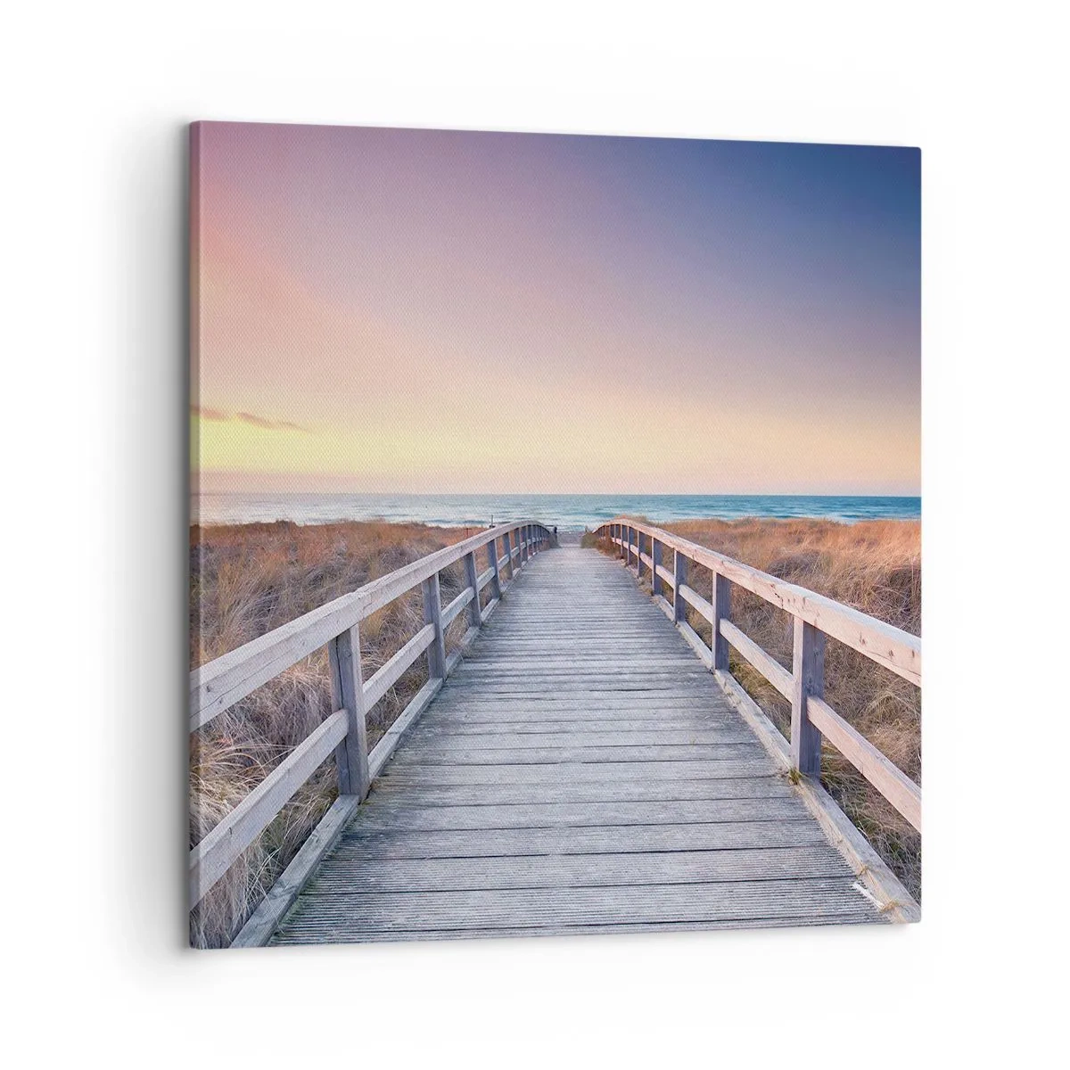 Tablou pe pânză - Aurora baltică de seară - 60x60 cm