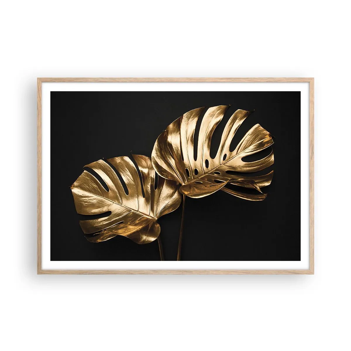 Poster în ramă de stejar deschis - Comorile naturii - 100x70 cm