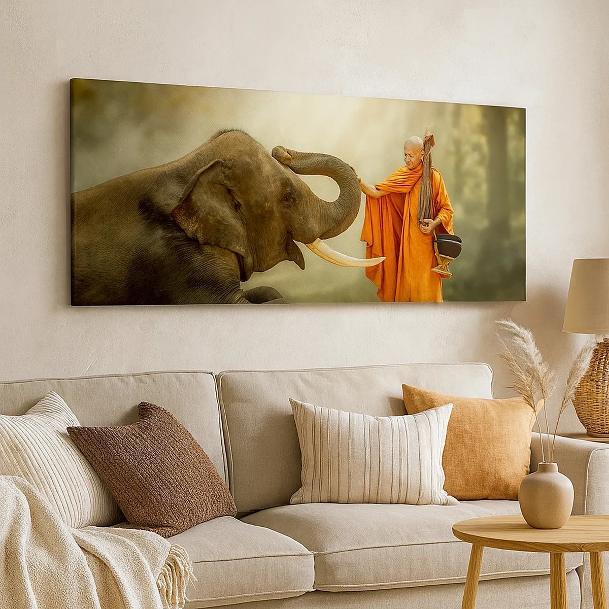 Tablou pe pânză - Întâlnire în călătorie - 30x30 cm