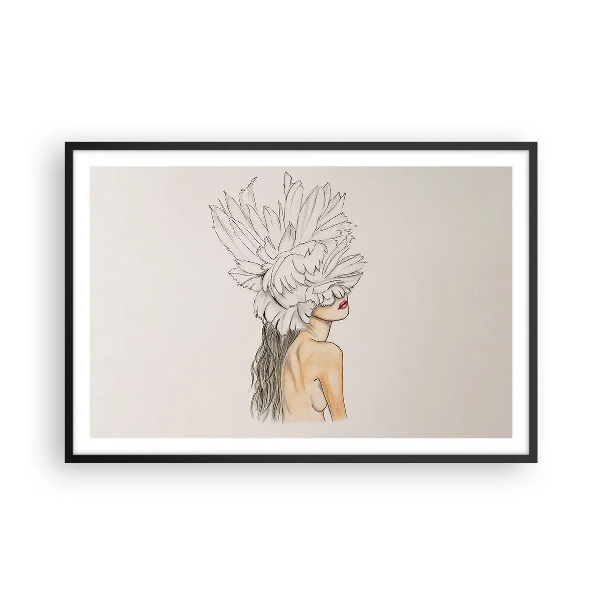 Poster în ramă neagră - Frumusețe încoronată - 91x61 cm