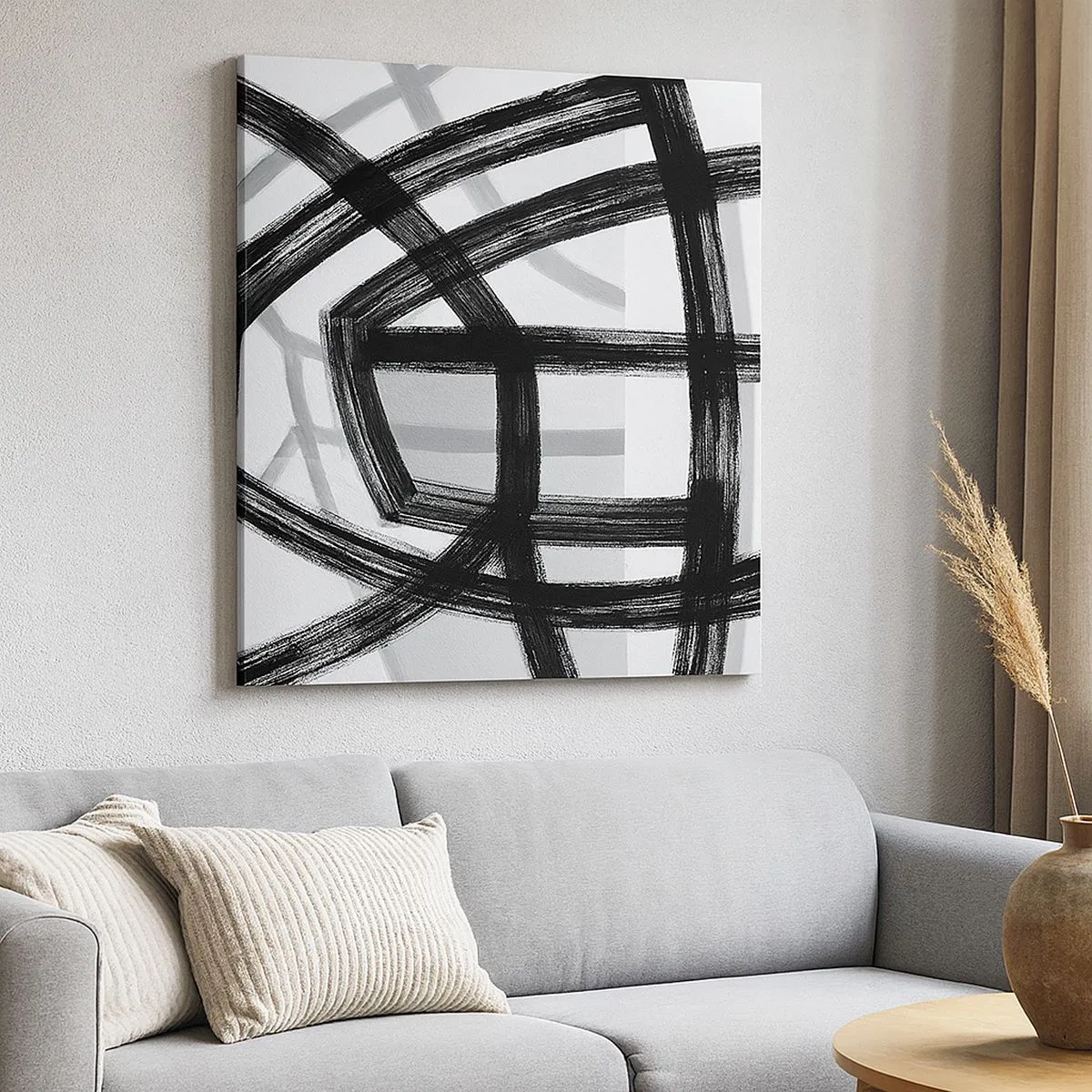 Tablou pe pânză - Construind adâncimea - 30x30 cm