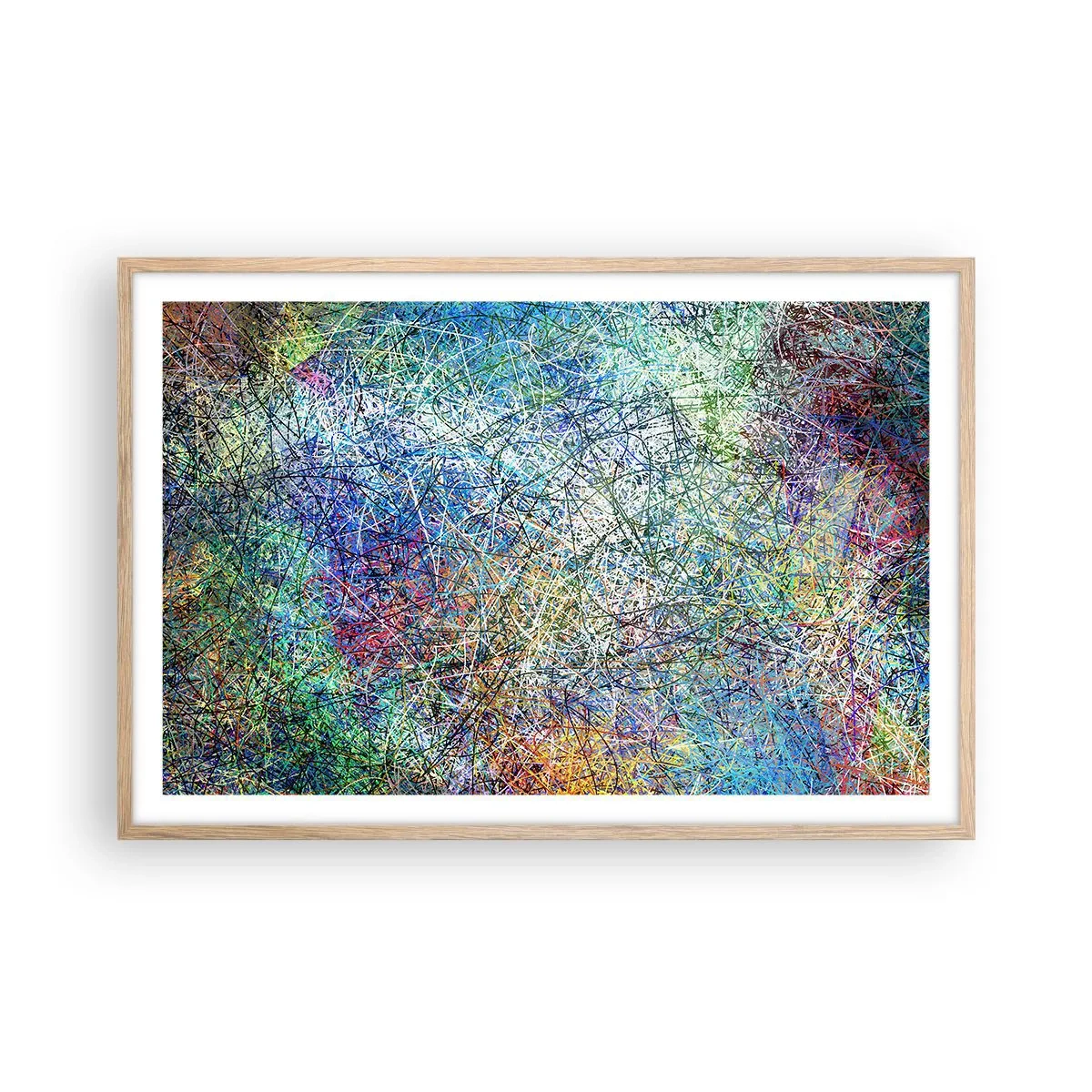 Poster în ramă de stejar deschis - Nu este atât de simplu - 91x61 cm