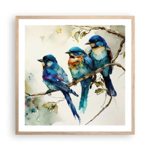 Poster în ramă de stejar deschis - Se simte jignit? - 60x60 cm