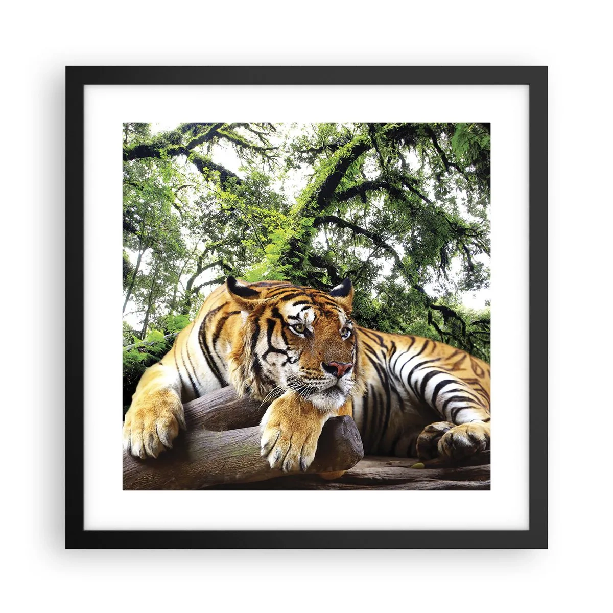 Poster în ramă neagră - Cu respect - 40x40 cm