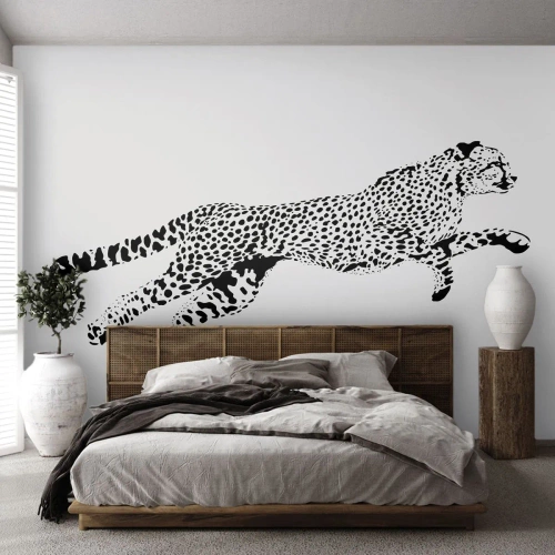 Tapet Autoadeziv Deluxe Sticker - Cel mai rapid de pe Pământ - Animale, ghepard, Pisica sălbatică - 500x350 cm