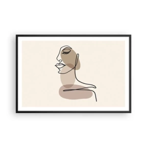 Poster în ramă neagră - Ascultându-se pe sine - 91x61 cm