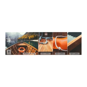 Mostră de Tapet Standard Eco - Excursie pe munte - Peisaj, Munţi, Alpi - 100x30 cm