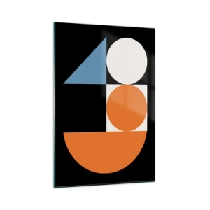 Tablou pe sticlă - Sistem de figuri - 80x120 cm