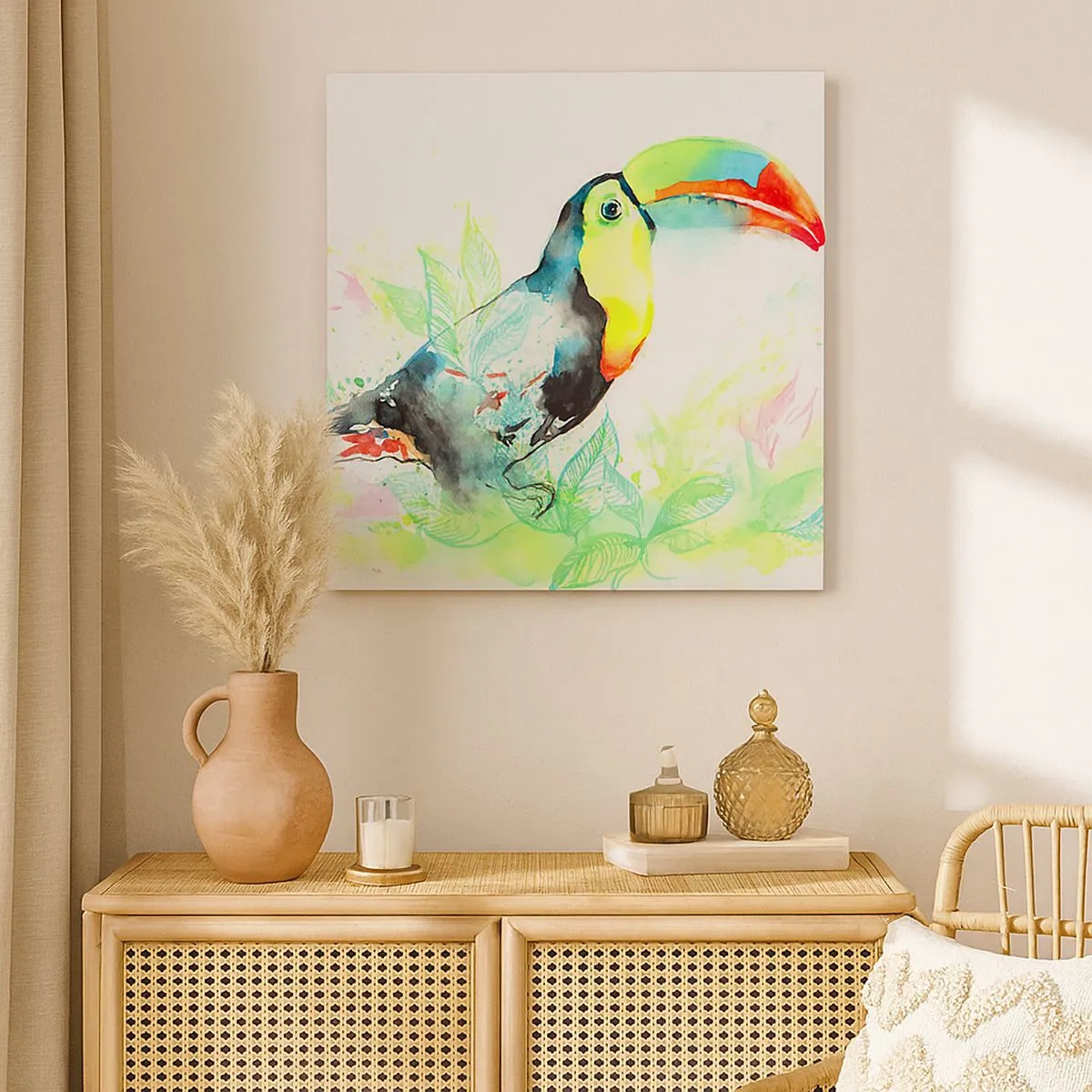 Tablou pe pânză - Colorată ca America de Sud - 30x30 cm