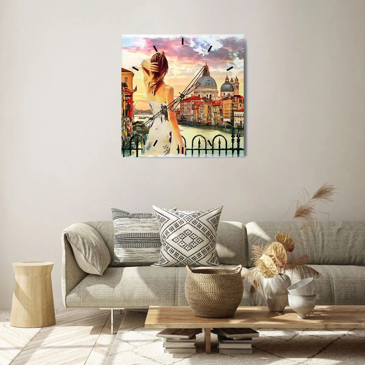 Ceas de perete - Ceas pe sticlă - Când vine vorba de aventură, doar în... - 30x30 cm