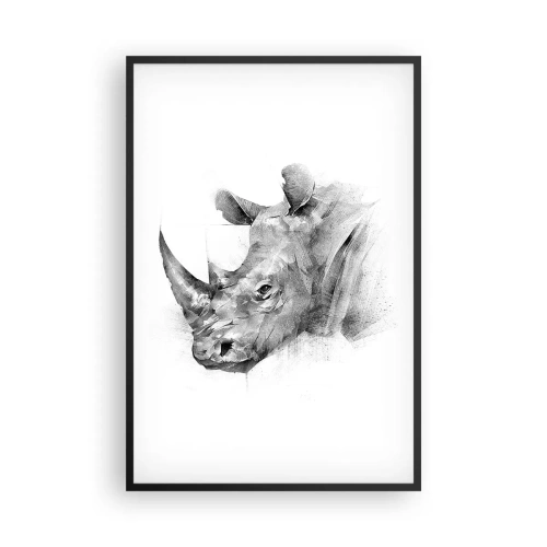 Poster în ramă neagră - Portret african - 61x91 cm