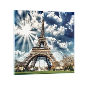 Tablou pe sticlă - Singura de acest fel sub soare - 30x30 cm
