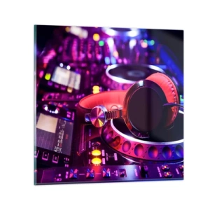 Tablou pe sticlă - Înainte de a începe distracția - 40x40 cm