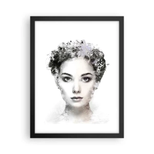 Poster în ramă neagră - Un portret extrem de elegant - 30x40 cm