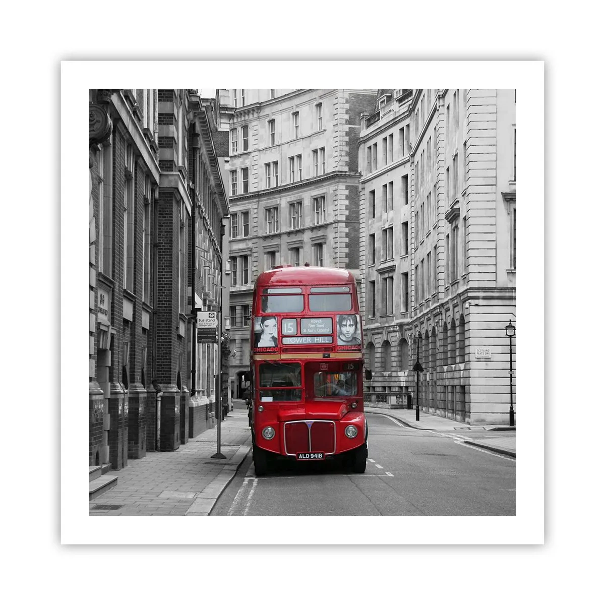 Poster - Viața de zi cu zi nu trebuie să fie gri - 60x60 cm