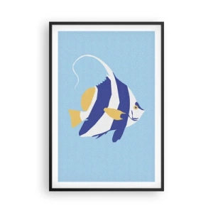 Poster în ramă neagră - Frumoasa din apele tropicale - 61x91 cm