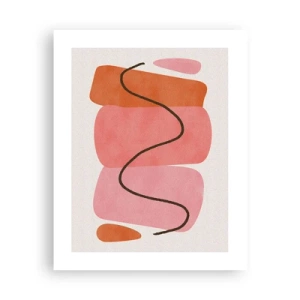 Poster - Mișcarea blândă a formelor - 40x50 cm